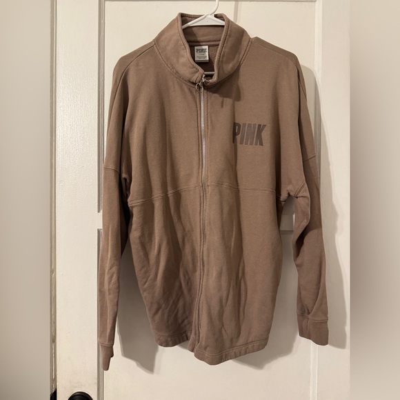 PINK Victoria Secret Mauve Zip UP size medium - Picture 1 of 4